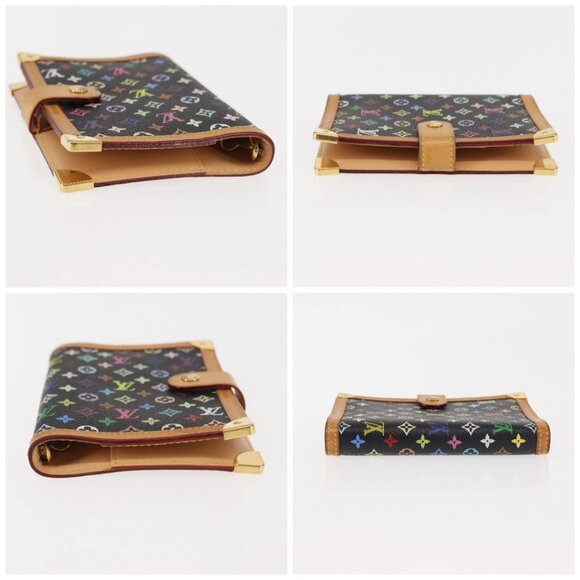 LOUIS VUITTON Multicolor Agenda PM Day Planner Cover Black R20895 LV Auth BA6675 - Picture 16 of 16